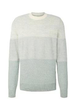 Tom Tailor Mit Struktur MaglioneIce Blue White Block Stripe Uomo Maglieria TO222Q0R7-K11 -Tom Tailor d4ac54c95d194f7f8f54af01d62dd4d3