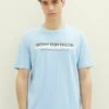 TOM TAILOR Denim T-Shirt Con StampaWashed Out Middle Blue Uomo T-shirt E Polo TO722O1AK-K12 -Tom Tailor d4fc5a7515fb4942a81fe3c69c2fc482