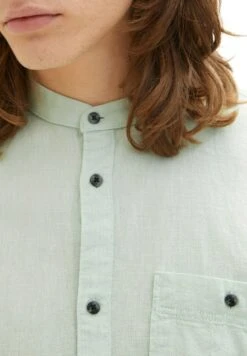 TOM TAILOR Denim Mit BrusttascheCamiciaGreen White Chambray Uomo Camicie TO722D0RJ-M11 -Tom Tailor d508789ef8b6434a82365722f5fd955a