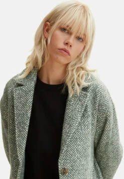 TOM TAILOR Denim Cappotto ClassicoGreen Dust Herringbone Donna Cappotti TO721U04S-M11 -Tom Tailor d78e8d434dcd404aa236385683a80f07