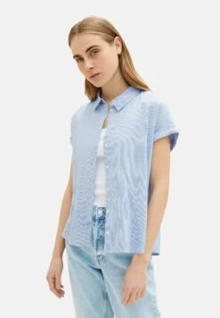 TOM TAILOR Denim KurzarmCamiciaSmall Blue White Stripe Donna Camicie E Bluse TO721E0OL-K11