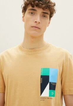 TOM TAILOR Denim T-Shirt Con StampaBrown Rice Uomo T-shirt E Polo TO722O1A5-O11 -Tom Tailor d83e805619c14e3fba9280fb62ffa082