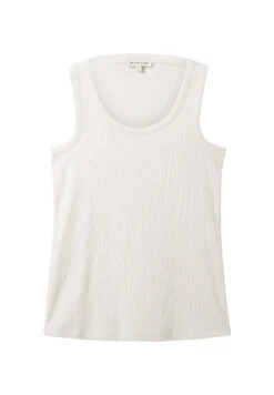 Tom Tailor Mit StrukturTopWhisper White Donna T-shirt E Top TO221D1JV-A12 -Tom Tailor d91b9a8d59a94dc08392b6e3a4a04db7