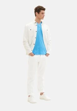 Tom Tailor Kurzarm Henley GestreiftT-Shirt Con StampaBlau Uomo T-shirt E Polo TO222O1BU-K11 -Tom Tailor d9b3706d2df14ab9996b1de6fb064042