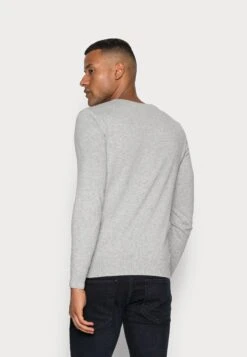 Tom Tailor Basic Crew Neck - Maglione - Light Soft Grey Melange -Tom Tailor db104d69ebf44c80a65241dc522d93fa