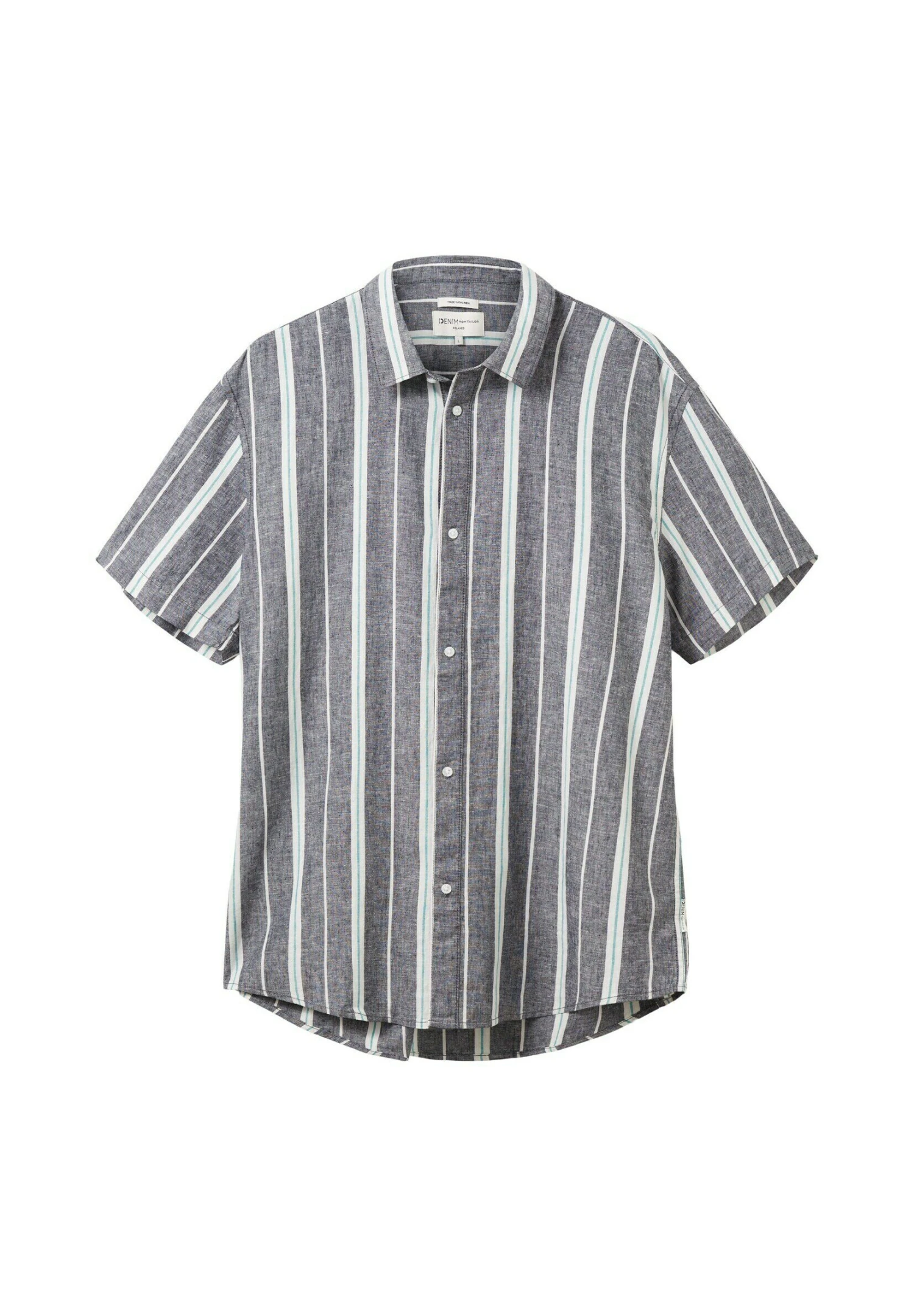 TOM TAILOR Denim Mit StreifenCamiciaNavy Big Stripe Uomo Camicie TO722D0RU-K11 7 TOM TAILOR Denim Mit StreifenCamiciaNavy Big Stripe Uomo Camicie TO722D0RU-K11 - immagine 5