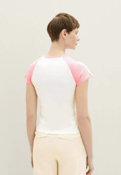 TOM TAILOR Denim Mit PrintT-Shirt Con StampaGardenia White Donna T-shirt E Top TO721D13M-A11 -Tom Tailor dc1e039690104250af4d3fe4edd09a0a