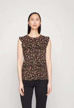 TOM TAILOR Denim With Volant Sleeve - Camicetta - Black