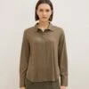 Tom Tailor CamiciaTarmac Khaki Donna Camicie E Bluse TO221E146-N11