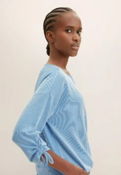 TOM TAILOR Denim GestreiftesMaglietta A Manica LungaSmall Mid Blue White Stripe Donna T-shirt E Top TO721D12U-K11 -Tom Tailor dec767d5352a480389e64ebe3c08c2d8