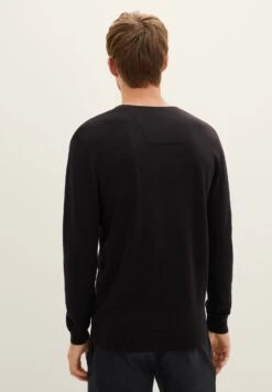 Tom Tailor Basic V Neck- Maglione - Black -Tom Tailor ded3a57afdbf4bd8952b19e3109f0b16