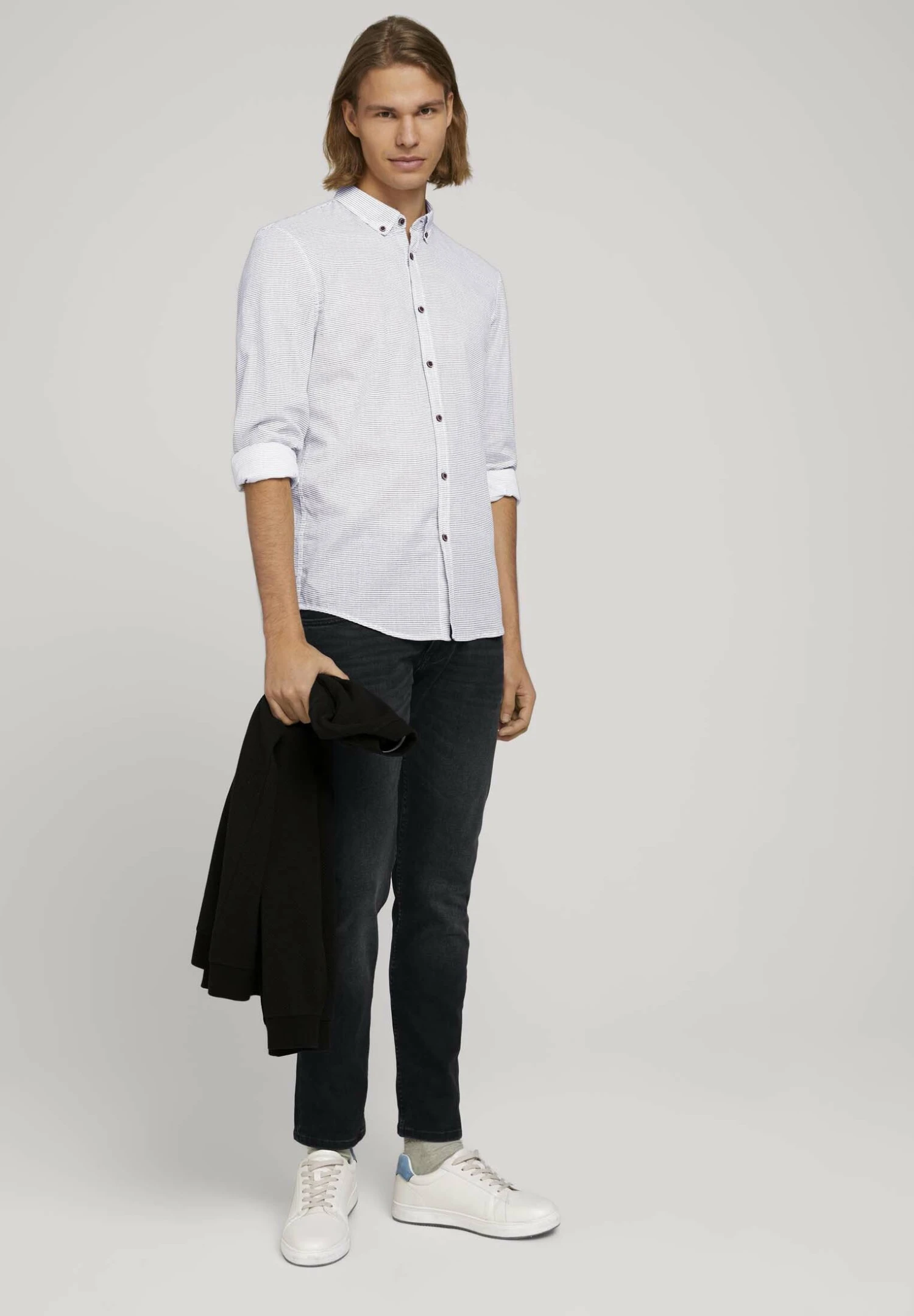 TOM TAILOR Denim Light Shirt - Camicia - White 4 TOM TAILOR Denim Light Shirt - Camicia - White - immagine 2