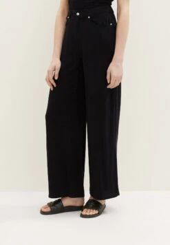 TOM TAILOR Denim Palazzo PantaloniDeep Black Donna Pantaloni TO721A0BO-Q11 -Tom Tailor dfccfeebb11d448abc507a7dd2b8207b