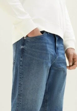 Tom Tailor Josh - Shorts Di Jeans - Mid Stone Wash Denim -Tom Tailor e0780621906749caaeda229223630ace