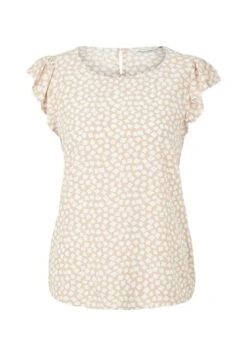 Tom Tailor Mit Allover Print CamicettaBeige Geometric Design Donna Camicie E Bluse TO221E132-B11 -Tom Tailor e0d1e8799f5f4f7395a81cac70001128