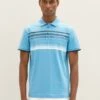 Tom Tailor Mit PrintPoloRainy Sky Blue Uomo T-shirt E Polo TO222P0DO-K11