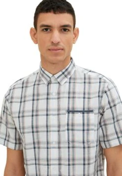 Tom Tailor Mit KaromusterCamiciaOff White Colorful Check Uomo Camicie TO222D107-A11 -Tom Tailor e195c5cd55a7486ea3b13d9d706f0a81