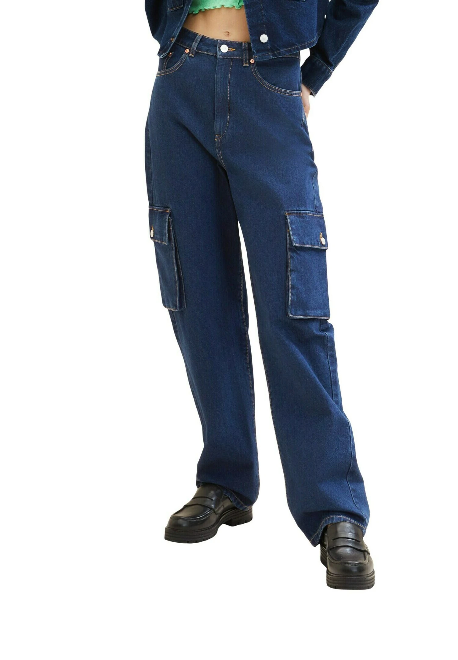 TOM TAILOR Denim BaggyJeans A SigarettaClean Dark Stone Blue Denim Donna Jeans TO721N0B0-K11 10 TOM TAILOR Denim BaggyJeans A SigarettaClean Dark Stone Blue Denim Donna Jeans TO721N0B0-K11 - immagine 8