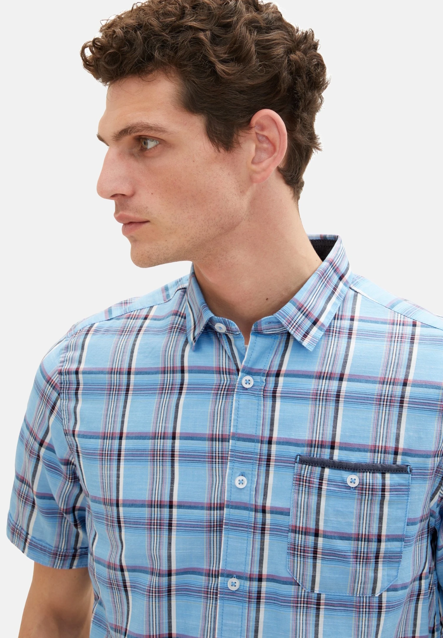 Tom Tailor Mit KaromusterCamiciaBlau Uomo Camicie TO222D107-K12 7 Tom Tailor Mit KaromusterCamiciaBlau Uomo Camicie TO222D107-K12 - immagine 5