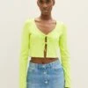TOM TAILOR Denim BoleroCardiganNeon Lime Donna Maglieria TO721D11R-E11 -Tom Tailor e32c1a2867424c3da078b37f2fa0c2ed