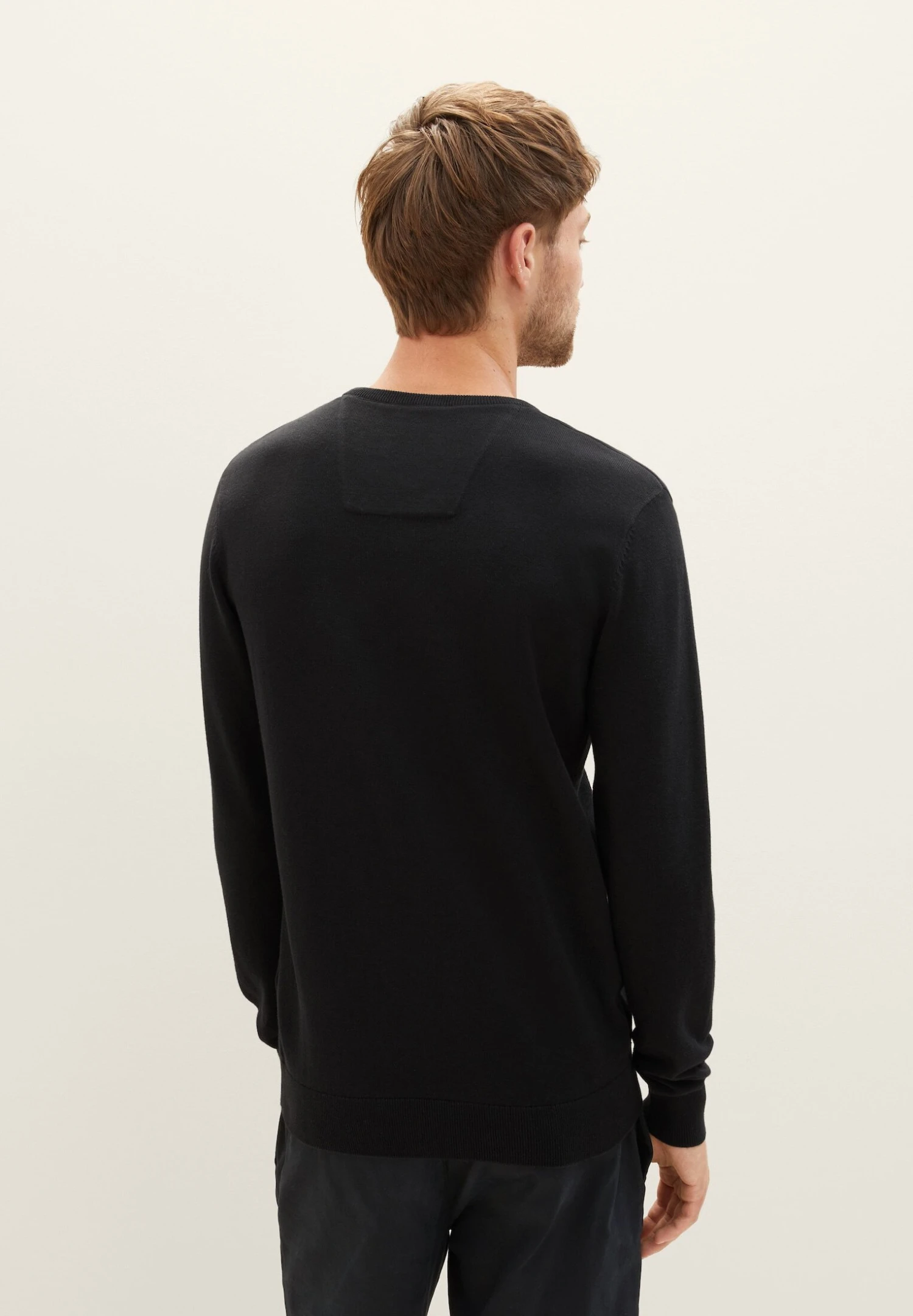 Tom Tailor Basic Crew Neck - Maglione - Black 5 Tom Tailor Basic Crew Neck - Maglione - Black - immagine 3