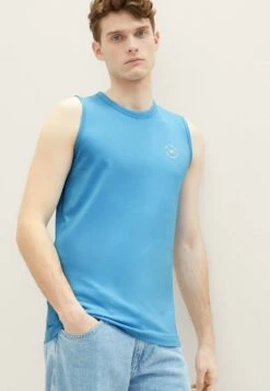 Tom Tailor Basic TankTopRainy Sky Blue Uomo T-shirt E Polo TO222O1BA-K12