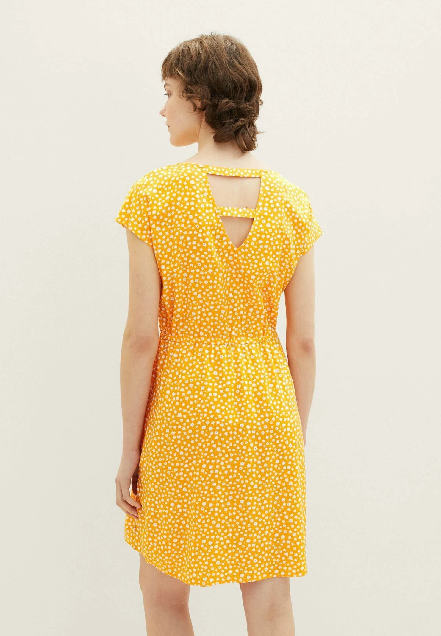 TOM TAILOR Denim EasyVestito EstivoOrange Flower Print Donna Vestiti TO721C0F6-H11 4 TOM TAILOR Denim EasyVestito EstivoOrange Flower Print Donna Vestiti TO721C0F6-H11 - immagine 2