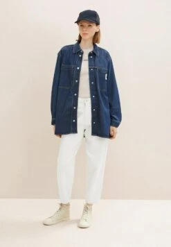 TOM TAILOR Denim Regular Fit Giacca Di JeansUsed Dark Stone Blue Denim Donna Giacche E Blazer TO721G06F-K11 -Tom Tailor e4914de3d96a40bb8dfdd674049162fb