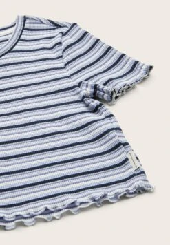 Tom Tailor GestreiftesT-Shirt Con StampaNavy Blue Summer Stripe Bambini T-shirt & Top TO223G0TJ-K11 -Tom Tailor e53065fb29f84323ba7c6e9d0ba421a2