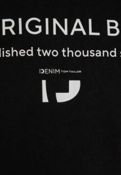 TOM TAILOR Denim T-Shirt Con StampaBlack Uomo T-shirt E Polo TO722O1AL-Q11 -Tom Tailor e5a5d31aec88483d8378d4d35506f962