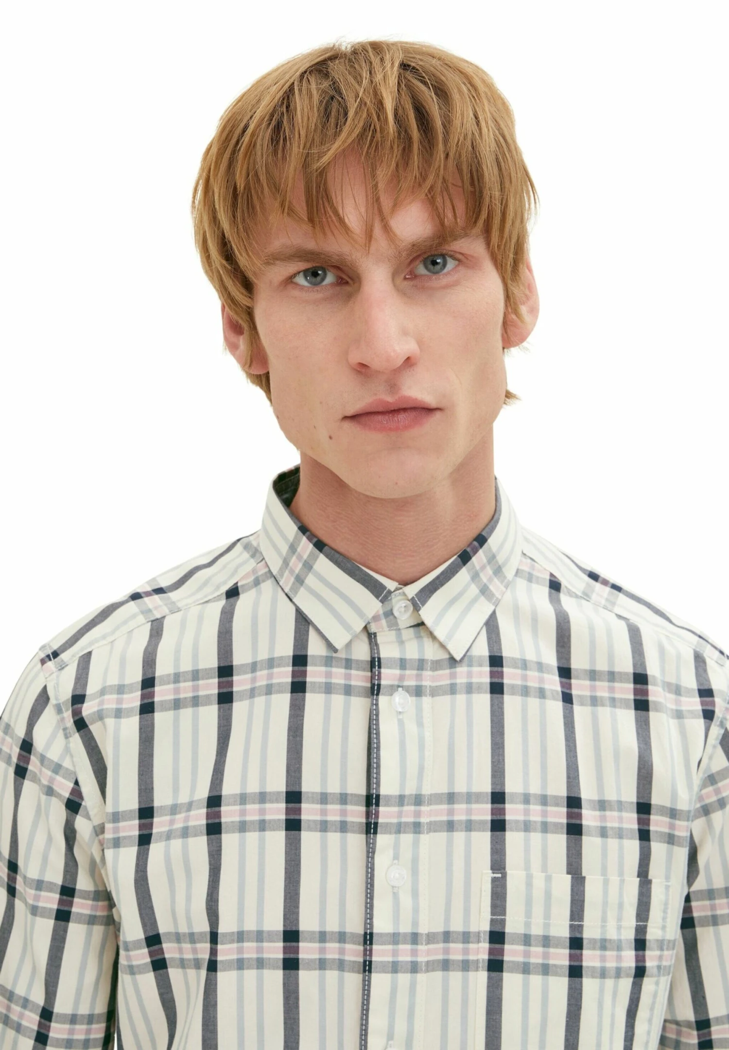 Tom Tailor Kariertes CamiciaOff White Navy Check Uomo Camicie TO222D0ZN-A11 7 Tom Tailor Kariertes CamiciaOff White Navy Check Uomo Camicie TO222D0ZN-A11 - immagine 5