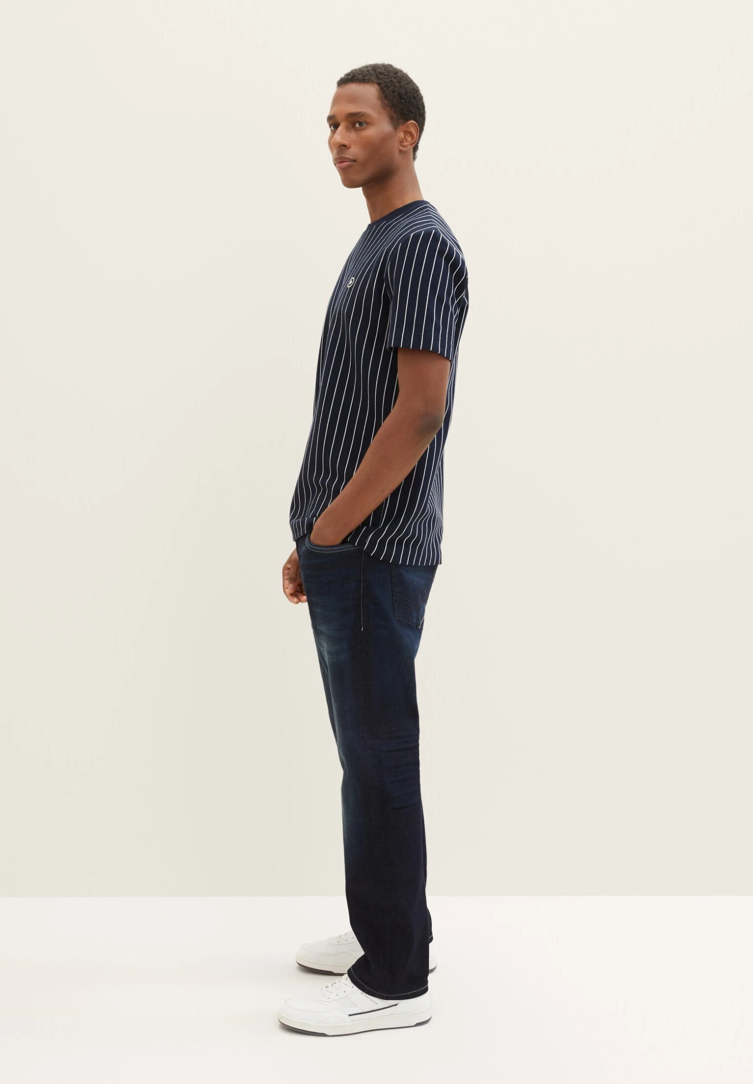 Tom Tailor Trad RelaxedJeans A SigarettaUsed Dark Stone Blue Denim Uomo Jeans TO222G07H-K12 5 Tom Tailor Trad RelaxedJeans A SigarettaUsed Dark Stone Blue Denim Uomo Jeans TO222G07H-K12 - immagine 3