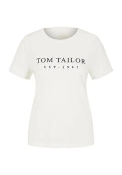 Tom Tailor T-Shirt With EmbroideryT-Shirt Con StampaWhisper White Donna T-shirt E Top TO221D1CJ-A11 -Tom Tailor e5ce0e1236ec4c65946263591d3af76e
