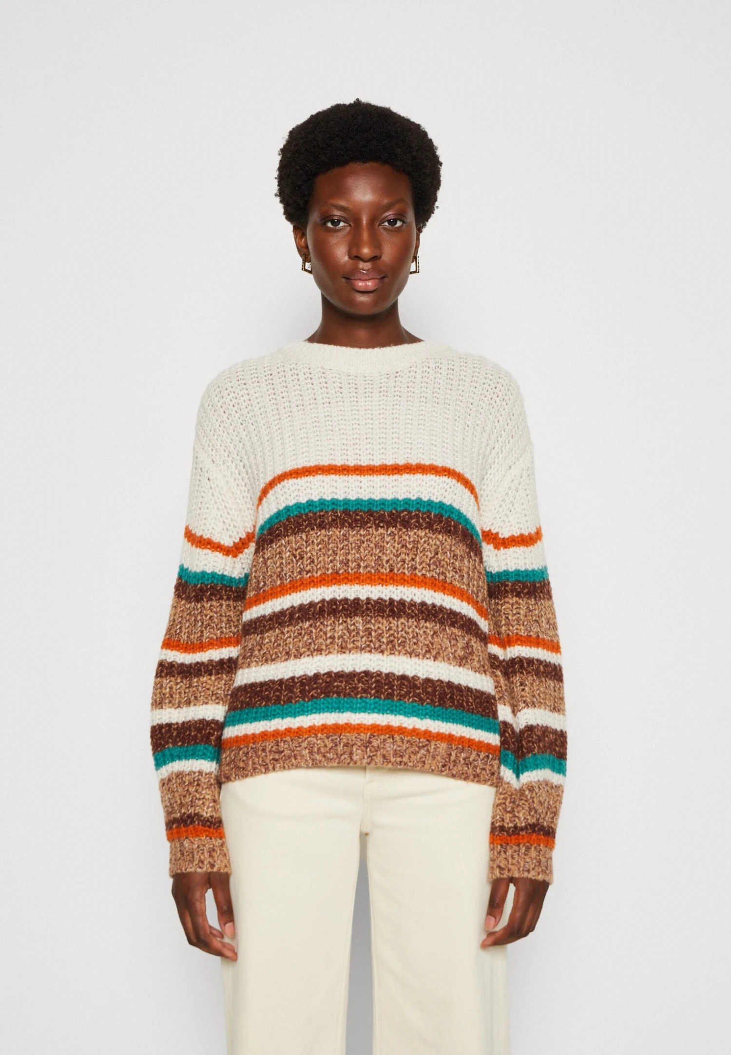 Tom Tailor Colored StripeMaglioneBlush/Multicolor Donna Maglieria TO221I0TY-T11 3 Tom Tailor Colored StripeMaglioneBlush/Multicolor Donna Maglieria TO221I0TY-T11