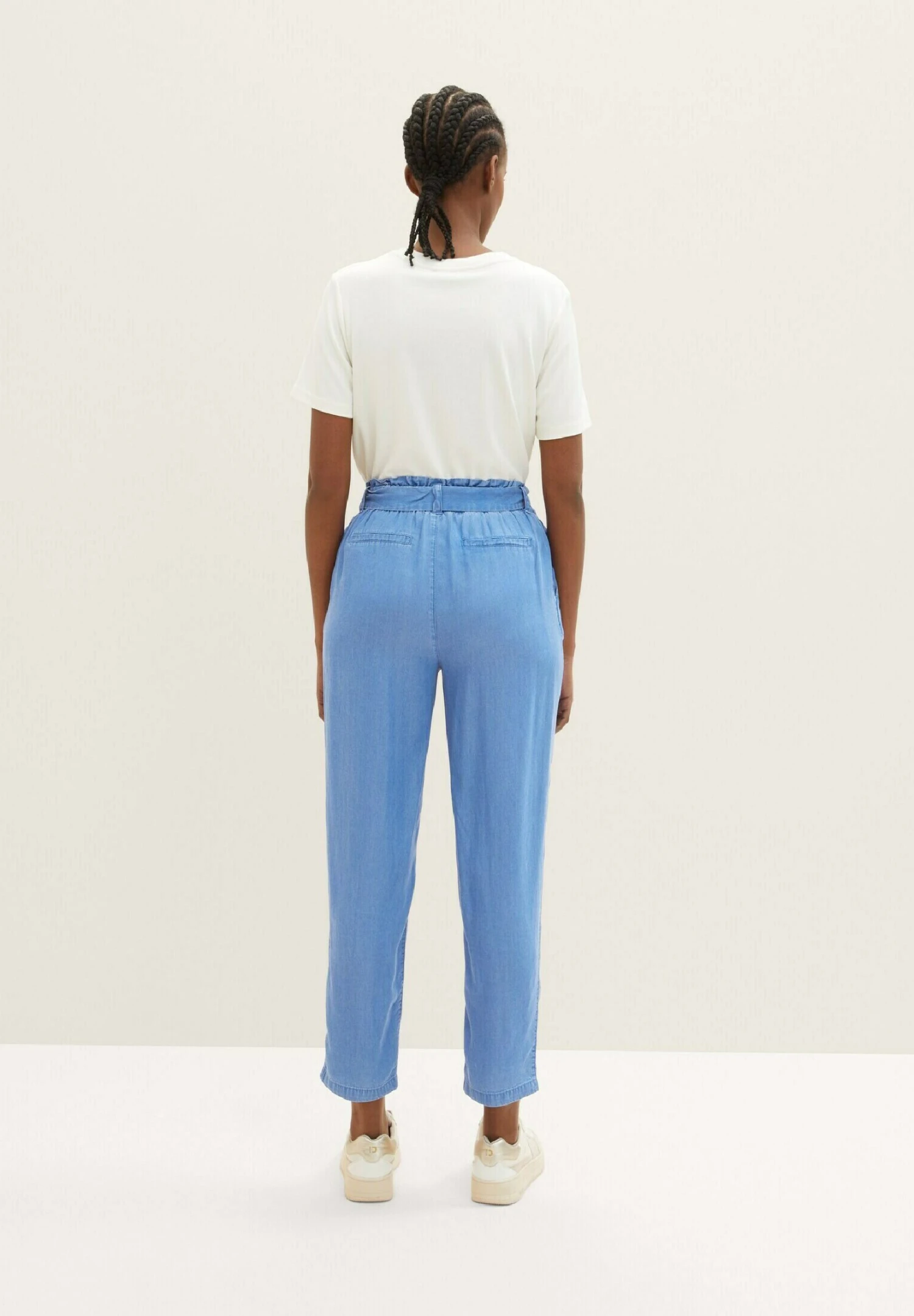 TOM TAILOR Denim Mit Elastischem BundPantaloniBright Mid Blue Chambray Donna Pantaloni TO721A0BL-K11 5 TOM TAILOR Denim Mit Elastischem BundPantaloniBright Mid Blue Chambray Donna Pantaloni TO721A0BL-K11 - immagine 3