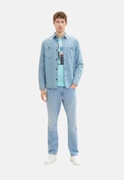 Tom Tailor KurzarmT-Shirt Con StampaHellblau Uomo T-shirt E Polo TO222O1BT-K12 -Tom Tailor e74ba9d811554ce29e1018c0320daae8