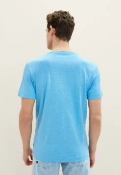 Tom Tailor Mit PrintT-Shirt Con StampaRainy Sky Blue Uomo T-shirt E Polo TO222O1B7-K11 -Tom Tailor e8324476c8e7475791e403fac77d05b1