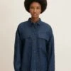 Tom Tailor Loose Fit CamiciaBlue Denim Donna Camicie E Bluse TO221E13P-K11