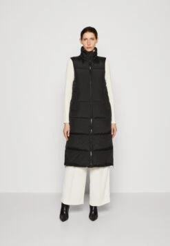 TOM TAILOR Denim Long Puffer VestSmanicatoDeep Black Donna Giacche E Blazer TO721U055-Q11