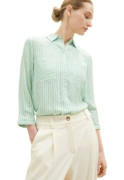 Tom Tailor CamiciaGreen White Stripe Woven Donna Camicie E Bluse TO221E15R-M11 9 Tom Tailor CamiciaGreen White Stripe Woven Donna Camicie E Bluse TO221E15R-M11 -Tom Tailor e9ec427064c2431f8e7b081dd31477f4