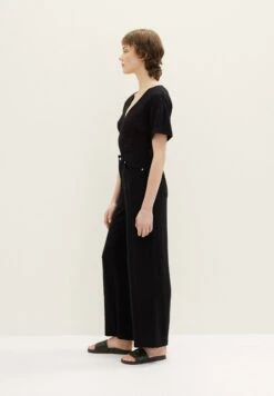 TOM TAILOR Denim Palazzo PantaloniDeep Black Donna Pantaloni TO721A0BO-Q11 -Tom Tailor e9ef25fbb47748afa92e4fc937ea083f