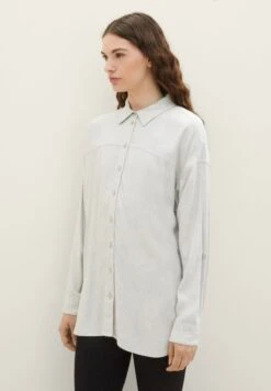 TOM TAILOR Denim Lange CamiciaBasic Light Grey Melange Donna Camicie E Bluse TO721E0P0-C11