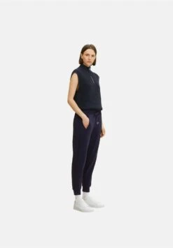 Tom Tailor Mit RippbündchenPantaloni SportiviNavy Midnight Blue Donna Pantaloni TO221A0HM-K11 -Tom Tailor ebdb1d43c68b45acab96f576cbdb0a94
