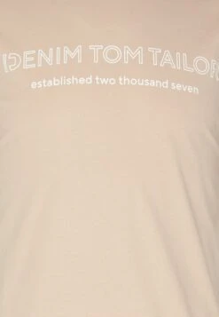 TOM TAILOR Denim T-Shirt Con StampaSilver Ecru Uomo T-shirt E Polo TO722O1AN-B11 -Tom Tailor ecd47547ce864f278f4e9a701c7e5d16