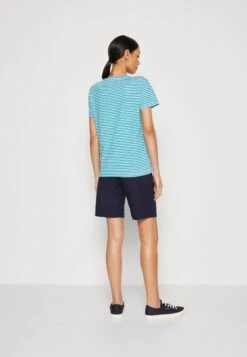 Tom Tailor V NeckT-Shirt Con StampaPetrol Donna T-shirt E Top TO221D1GZ-L11 -Tom Tailor ed252f9fd1904963b48df76807718225