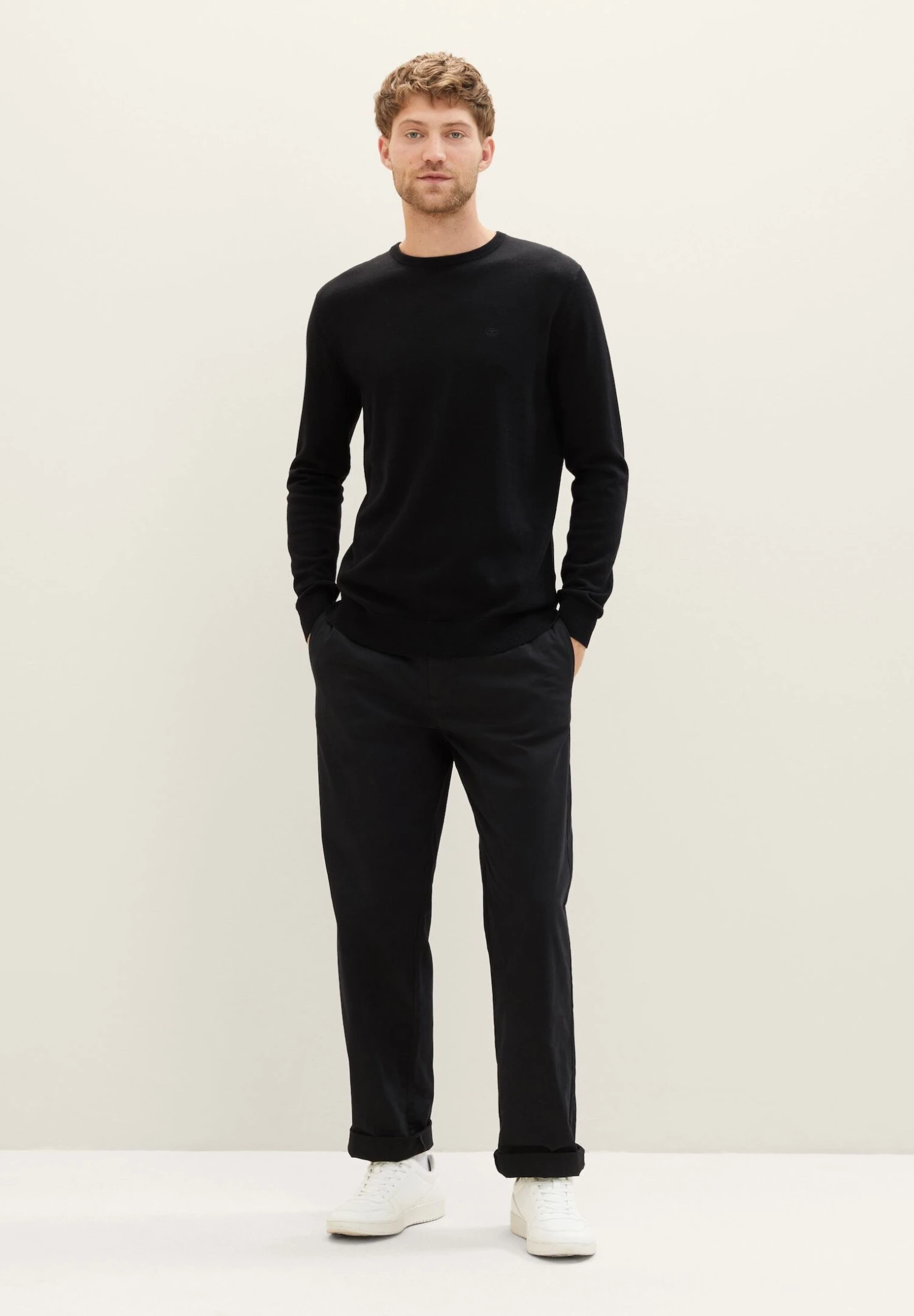 Tom Tailor Basic Crew Neck - Maglione - Black 4 Tom Tailor Basic Crew Neck - Maglione - Black - immagine 2