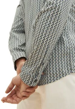 Tom Tailor Mit Allover-Print - Camicia - Ice Blue Design -Tom Tailor ee2e066f598c4c0da9202b755a69f765