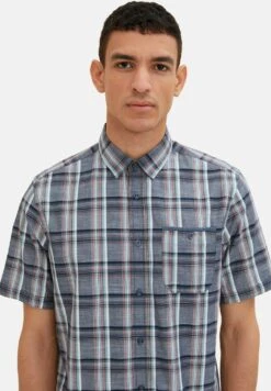 Tom Tailor Mit Karomuster - Camicia - Navy Colorful Check -Tom Tailor ee63f18aea3b4abfb504f0fc7b8bb720