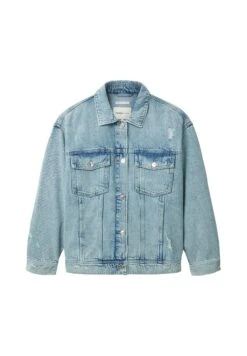 TOM TAILOR Denim Oversized Giacca Di JeansDestroyed Light Stone Blue Denim Donna Giacche E Blazer TO721G06N-K11 -Tom Tailor f04818ad9f84498594618ad9796dd49a