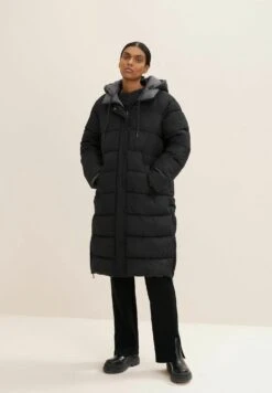 Tom Tailor Puffer Mit KapuzeCappotto InvernaleDeep Black Donna Cappotti TO221U086-Q11